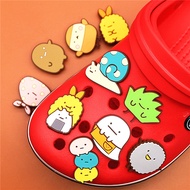 Cute Game Crocs Jibbitz Charm Sumikko Gurashi Jibits for Croc Pin Bear Grass Jibitz for Kids Shoes Accessories Decoration