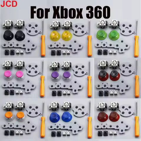 JCD 11 in 1 For Microsoft Xbox 360 Controller Analog Stick Sensor Potentiometers + Thumb Grips LT RT