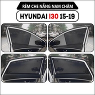 Magnetic curtain type 1 for HYUNDAI I30 2013-2019, Set of 4 standard car form panels, Anti-UV -