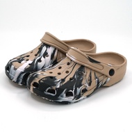 Summer beach shoes Tie dye slippers men's and women's sandals wrapped toe breathable shoes