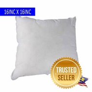 Pillow Inserts /Filling Square Cushion 16 Inches  X 16 Inches  Pillow Cushion Core Sofa Pillow White