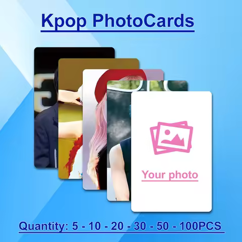 Custom PVC Photocard Kpop PhotoCards Lomo Business Personalized Album Photo Cards Gift Free Design Q