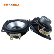 SOTAMIA 2Pcs 2.5 Inch Full Range Speaker 4 Ohm 15W Bluetooth Speaker Amplifier Loudspeaker Rubber Ed