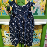 Preloved HnM HM Jersey Dress Ruffle Kids Size 98