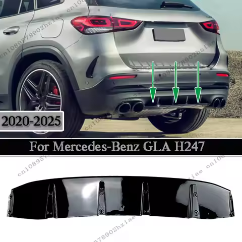 For Mercedes-Benz GLA H247 GLA180 GLA200 GLA220 GLA250 GLA35 GLA45 AMG Line 2020-2025 Rear Bumper Ce