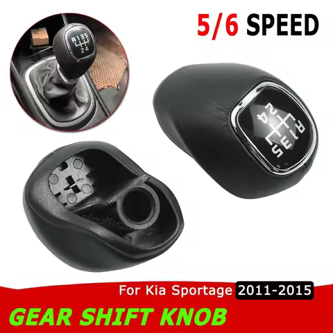 6-Speed Gear Stick Shift Knob Head Lever Adapter Manual Transmission Replacement For Kia Sportage 20