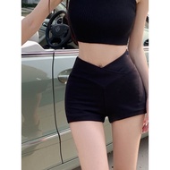 OFF SHOP New 2025 V-Waist Shorts Plain Color Tight Fit Very Comfortable To Wear "FY2771"