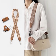 Bag strap suitable for Longchamp lunch box bags leather widened straps, vegetable baskets short straps can be used for crossbody single side nylon long straps bag modification no punching accessories
