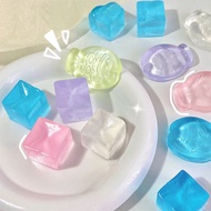 10pcs/Set Ice Cube Squishy Toys TPR Ice Block Mochi Squishy Fidget Toys Stress Balls for Adults Stress Relief Toy Squeeze Toys
