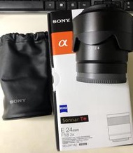 二手 SONY E SEL24F18Z F1.8 ZA 24mm 蔡司大光圈定焦鏡 廣角鏡頭 ZEISS平行輸入