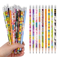Combo of 10 HB/2B/3B/4B/5B/6B wooden pencils with 1 pencil sharpener included