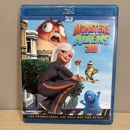Monster vs Aliens 3D [Blu-ray 2nd Hand] Movie Genuine Disc Second Hand Good Quality Blu-ray
