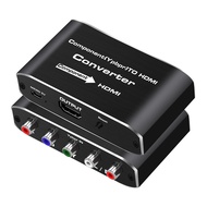 Component to HDMI, YPbPr to HDMI Converter, Koopman 5RCA RGB to HDMI Converter Adapter, Supports 108
