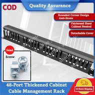 24 level 48 port thickened metal cable rack cabinet cable organizer network distribution frame 1U