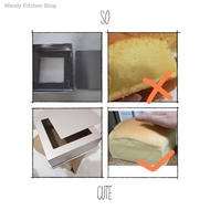 ☾❆9.9  Ready Best quality 6/7/8 inch ExtraThick Straight body square cake mould loose base kek loyang segi empat方形直身蛋糕活底