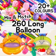 [SG Seller] 260 Long Balloon Twisting Balloon Sculpture Magic Balloons Flower