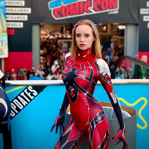 Halloween Red Jamie Black Widow Spider Cosplay Costume Women Female Blood Widow Zentai Superhero Bod