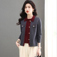 old money shirt old money outfit old money style 2025 New Stylish Knit Cardigan for Mothers - Spring