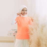 Basic Quick Dry Kids Round Neck T-shirt RW QDY61 - C.Yellow / N.Yellow / N.Orange / Orange / N.Peach