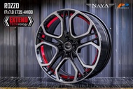 ล้อแม็กใหม่ - ขอบ17 - COSMIS รุ่น ROZZO - สีดำแดง - ขอบ17 x 7.0 x 4รู100 ET35 - ส่งฟรี Kerry Express - กรุณาสอบถามสต็อกก่อนกดสั่งซื้อ