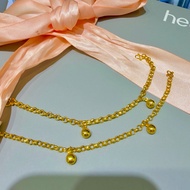 EMAS 375 RANTAI KAKI BABY BUDAK 9K GOLD FOOT CHAIN ANKLET