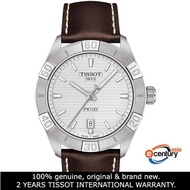 Tissot T101.610.16.031.00 Men's Quartz T-Classic PR 100 Sport Brown Leather Strap Watch