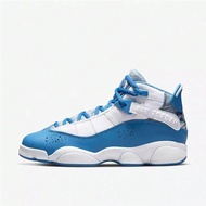 Kids' Jordan Air Jordan 6 Rings Denim Comfortable High-Top Basketball Sneakers