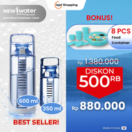 New I Water 1+1 – Botol Minum Kesehatan Air Alkali Hydrogen Bebas BPA Untuk Hidup Lebih Sehat!