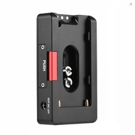 Andoer NP-F Battery Charger Metal Battery Adapter Plate with USB Charging Port DC12V DC8V DC Outputs