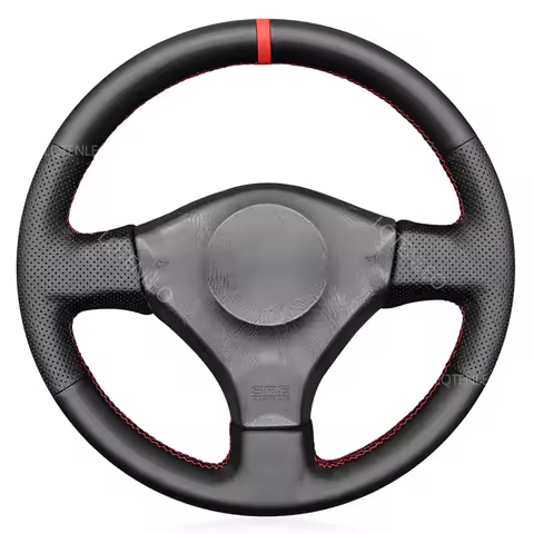 Black Faux Leather Car Steering Wheel Cover For Nissan 200SX S15 2001-2002 Silvia 1999-2000 Skyline 