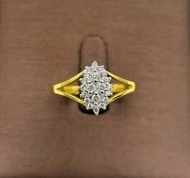 SK Jewelry แหวนเพชรแท้ วิ๊บวับ ทองแท้ 9k