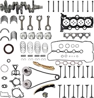 Engine Overhaul Rebuild Kit w/Crankshaft Con-Rods Timing chain kit fit for Hyundai KIA 1.6L G4FJ 209