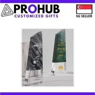 Custom Marble and Crystal Trophy Personalised Corporate Award