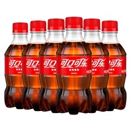 可口可乐300m可乐碳酸饮料汽水迷你瓶装可乐整箱 300mL 6瓶 1箱 【畅爽可乐】