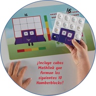 hand2mind Numberblocks MathLink Cubes 11-20 Activity Set, 30 Numberblocks Activities Linked to TV Ep