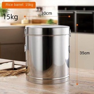 Food Containers Storage Stainless Steel Rice Bucket Soup Bucket Milk Tea Bucket Rice Dispenser 25 kg