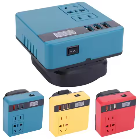 120W Lithium Battery Inverter DC 18-21V To AC 220V Electric Tool Battery Inverter Power Inverter Fit