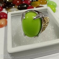 Cincin Geliga Ular Asli (Batu Cahaya)/Natural Lominous Stone