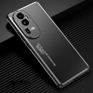 全城熱賣 - 適用於 OPPO Reno10 Pro+ 光影系列 磨砂金屬手機殼（黑色）