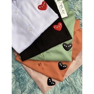 KEMEJA NEW!!️ CDG PLAY SHIRT PLAIN SHIRT IMPORTED BANGKOK