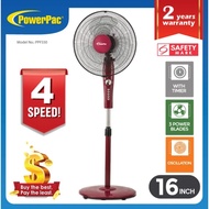 PowerPac Stand Fan with Timer, 16 inch (Model: PPFS50)