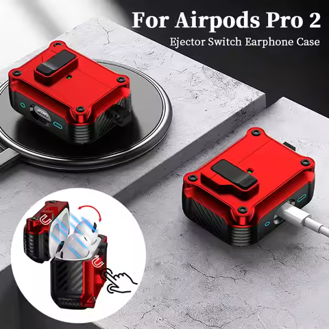 Magnetic Automatic Switch Earphone Case For Airpods Pro 2 Shockproof Wireless Charging Headphone Cov