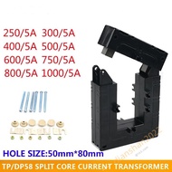 Dp-58 Current Transformer 250 300 400 500 600 750 800 1000 1200 1500 5a Inner Hole Size 50*80mm Spli