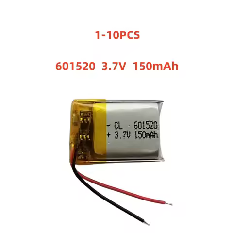 601520 3.7V 150mAh Small Size Lipo Rechargeable Battery Lithium Polymer For MP3 Bluetooth MID headse
