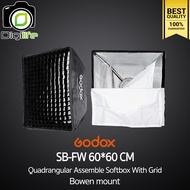Godox Softbox SB-FW 60*60 cm. Quad Assemble Softbox With Grid ( Bowen Mount ) / Digilife Thailand