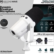[DISC] SECONDWAVE DYNAMIC MICROPHONE CARDIOID FOR XLR USB BROADCAST WITH FREQUENCY RESPONSE