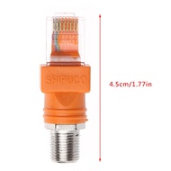DOU RF to RJ45 Converter Adapter F Female to RJ45 Male Coaxial Barrel Coupler Adapter Connector Coax