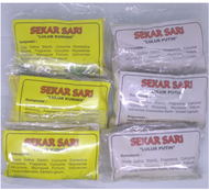 Lulur SEKAR SARI PUTIH/KUNING lulur solo (10 bungkus)