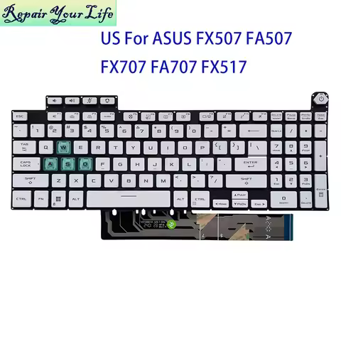 US RGB Backlit Notebook Keyboard For ASUS TUF Gaming FX507 FA507 FX707 FA707 FA617 FX517 FX517ZM FA6