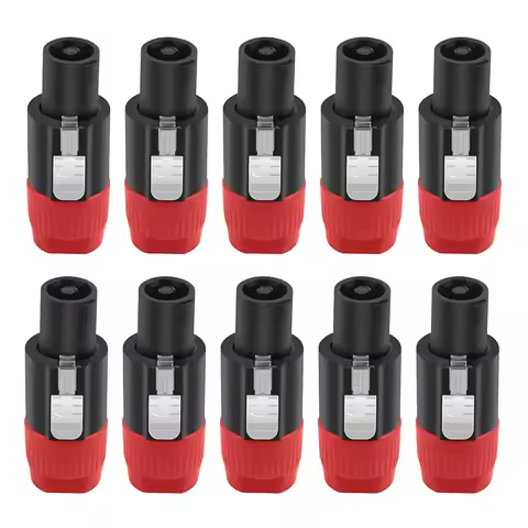 Professional Audio XLR Connector with Twist Lock Ohm Audio Connector for NL4FC NL4FX NLT4X NL2FC